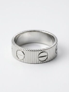 Men Women New Love Design Ring Stainless Steel Silver Tone | Elegant Jewelry